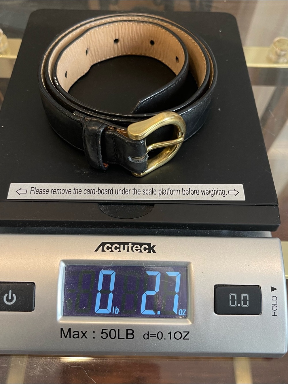 Laura Ashley Classic Black Leather Belt w/ Gold Buckle Women’s size Small - Picture 8 of 8